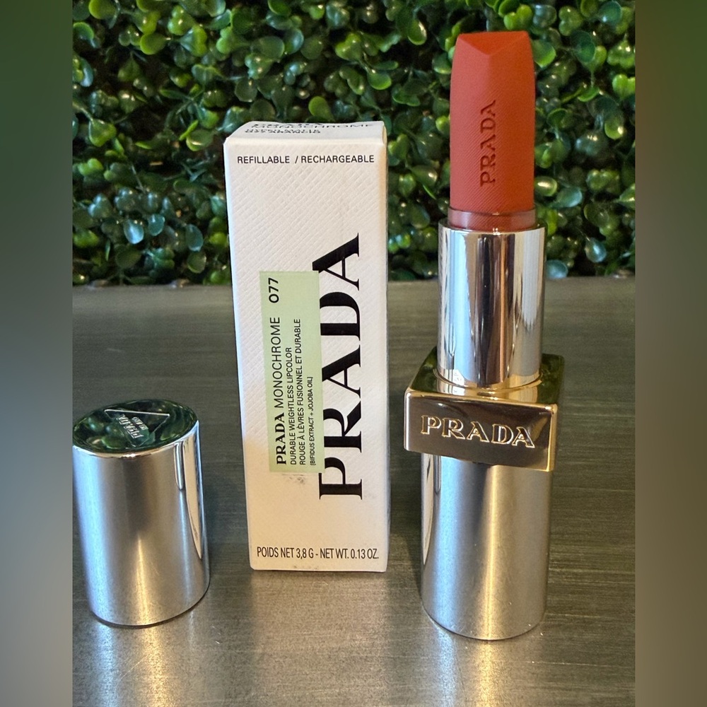 Prada Monochrome Lipstick - 077 Arancio NEW BOX